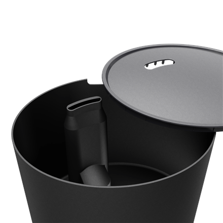Duux | Smart Humidifier | Neo | Water tank capacity 5 L | Suitable for rooms up to 50 m² | Ultrasonic | Humidification capacity 500 ml/hr | Black - Image 3