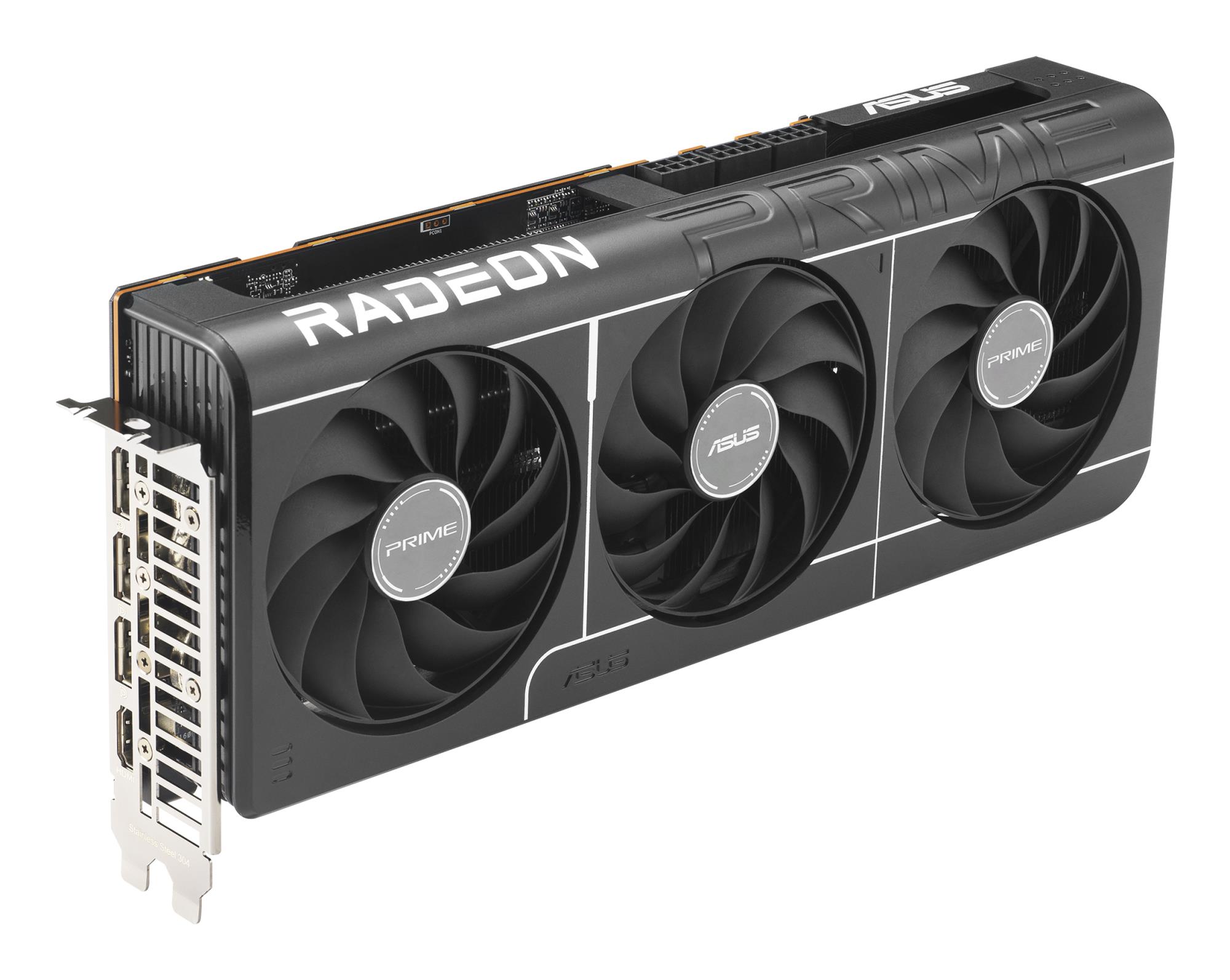 Graphics Card ASUS AMD Radeon RX 9070 XT 16 GB GDDR6 256 bit PCIE 5.0 16x Triple slot Fansink 1xHDMI 3xDisplayPort PRIME-RX9070XT-O16G - Image 3