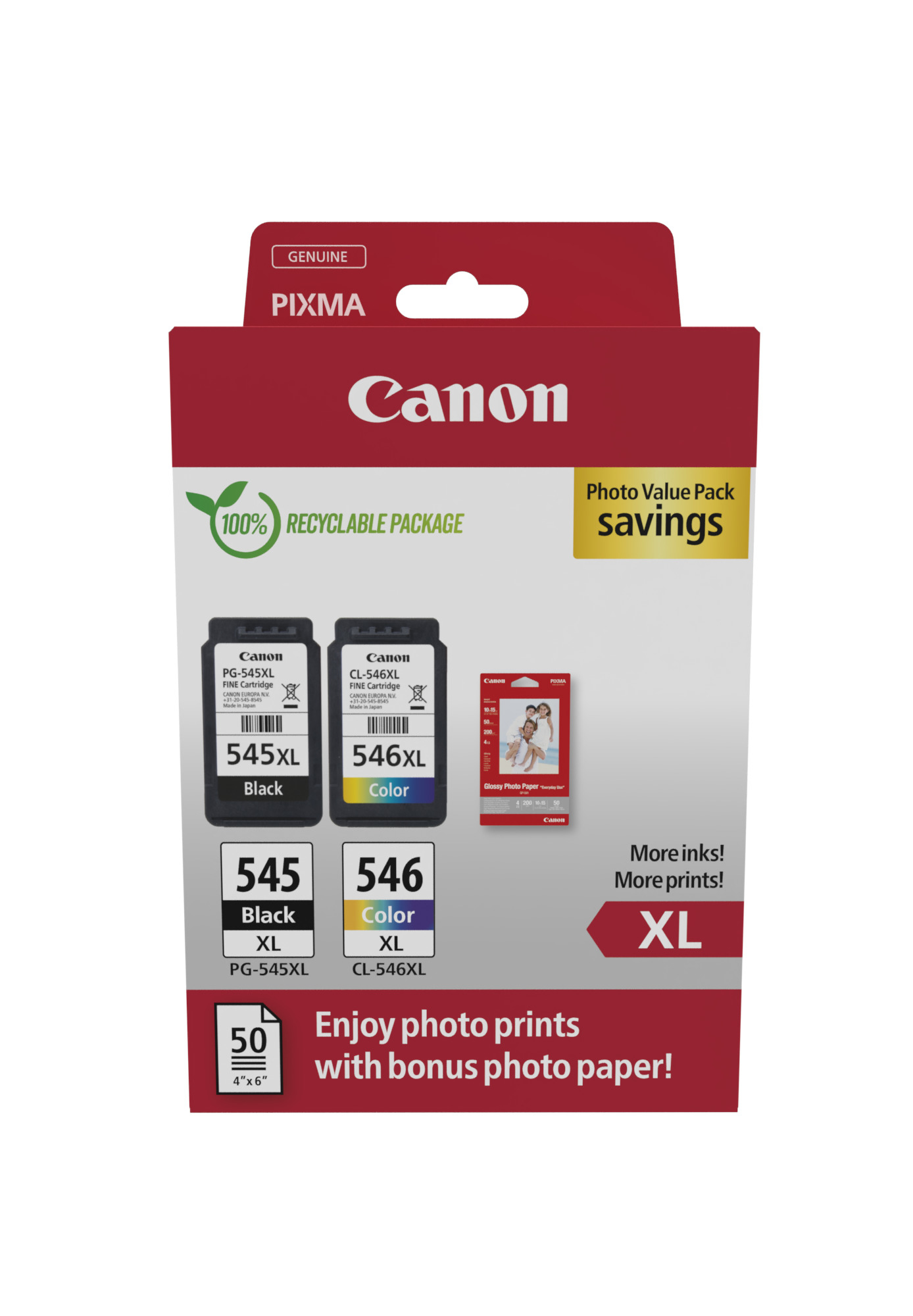 Ink Cartridge Canon PG-545XL/CL-546XL (8286B011) CMYK 400p. OEM