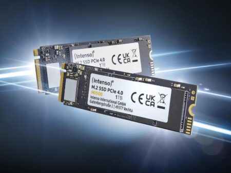 SSD INTENSO MI500 500GB M.2 NVMe 3D NAND Write speed 4000 MBytes/sec Read speed 5300 MBytes/sec 4mm TBW 300 TB MTBF 1500000 hours 3836450