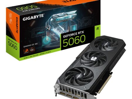 Graphics Card GIGABYTE NVIDIA GeForce RTX 5060 2595 MHz 8 GB GDDR7 128 bit PCI Express 5.0 Active GV-N5060GAMINGOC-8GD