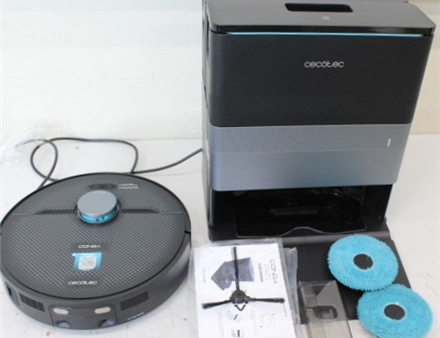 SALE OUT. Cecotec Conga X70 Robotic vacuum cleaner, dust and water base | Cecotec Conga X70 | Robot Vacuum Cleaner | Operating time (max) 240 min | Wet&Dry | 5200 mAh | 15000 Pa | Black | USED | 22 month(s)