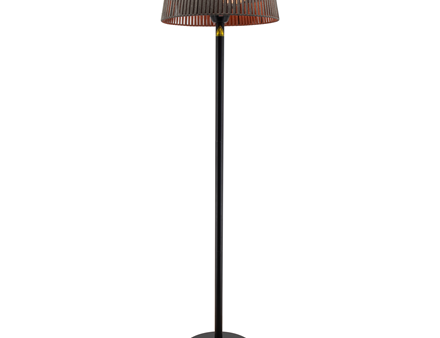 TunaBone Electric Standing Patio Heater, Double clear halogen heating lamps | TB1821SH-01 | Patio heater | 2100 W | Black