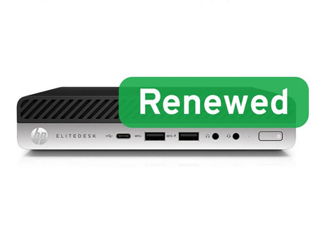 HP Renewed | Grade C | EliteDesk 800 G5 Desktop Mini | Intel Core I5-9500 | 8GB | UHD Graphics 630 | 512 GB | WiFi | Windows 11 Pro