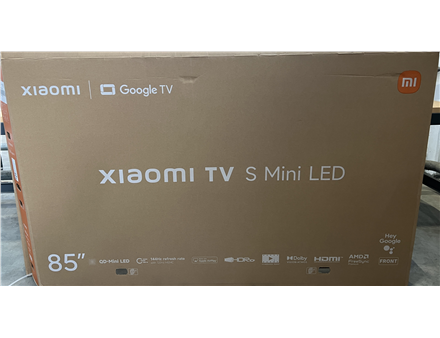 SALE OUT. Xiaomi TV S Mini LED 85 2026 | SALE OUT. | Xiaomi S Mini LED 2026 | 85 | Smart TV | Google TV | 4K UHD | Dark Grey | DAMAGED PACKAGING, DENTED FRAME