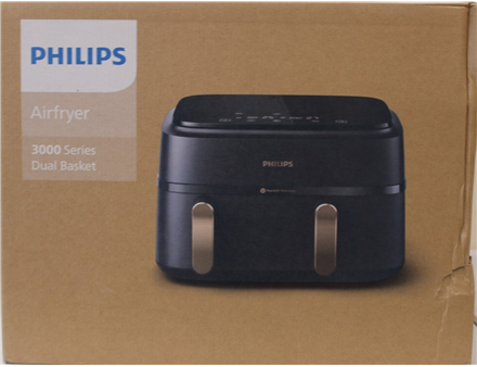 SALE OUT. | Philips | Airfryer | NA352/00 | Power 2750 W | Capacity 9 L | Rapid Air technology | Charcoal Grey/Copper | DAMAGED PACKAGING | 24 month(s)