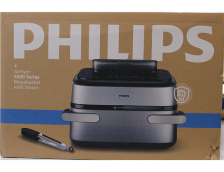 SALE OUT. Philips NA565/02 Airfryer with steam function, flexible Megabasket, 10 L, Silver/Black | Philips DAMAGED PACKAGING | 24 month(s)