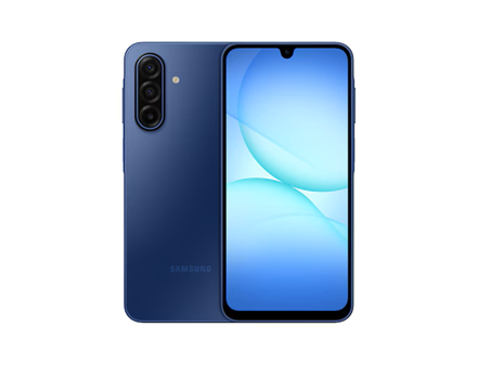 Samsung | Galaxy | A17 | Blue | 6.7 " | Super AMOLED | 1080 x 2340 pixels | Exynos | 1330 | Internal RAM 4 GB | 128 GB | microSD | Dual SIM | 3G | 4G | 5G | Main camera resolution 50 MP | Secondary camera resolution 5 MP | Android | 5000 mAh