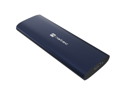 Natec | Rhino M.2 NVME Lite USB-C External, Gen 2 Steel Navy | Solid-state drive interface NVMe