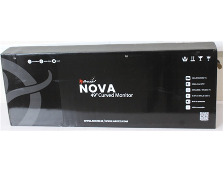 SALE OUT. Arozzi Nova 49" VA, 165Hz - White | SALE OUT. Arozzi | Nova | 49 " | VA | 32:9 | 165 Hz | 4 ms | 5120 x 1440 pixels | 350 cd/m² | HDMI ports quantity 2 | White | Warranty 24 month(s) | DAMAGED PACKAGING, USED, SCRATCHED BODY AND AC-ADAPTER, NOT SUITABLE FOR VESA HOLDER