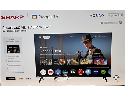 SALE OUT. Sharp 32HF2265E 32" (81cm) HD Ready Google TV | SALE OUT. Sharp 32HF2265E | 32 | Smart TV | Google TV | DAMAGED PACKAGING