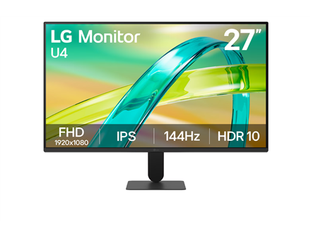 LG | 27U411B-B | 27 " | IPS | FHD | 16:9 | 144 Hz | 1 ms | 1920 x 1080 pixels | 250 cd/m² | HDMI ports quantity 1