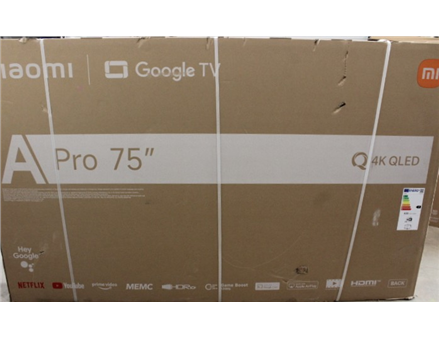 SALE OUT. Xiaomi QLED TV A Pro 2026 75" | SALE OUT. Xiaomi QLED TV A Pro 2026 | 75 | Smart TV | Google TV | 4K UHD | DAMAGED PACKAGING