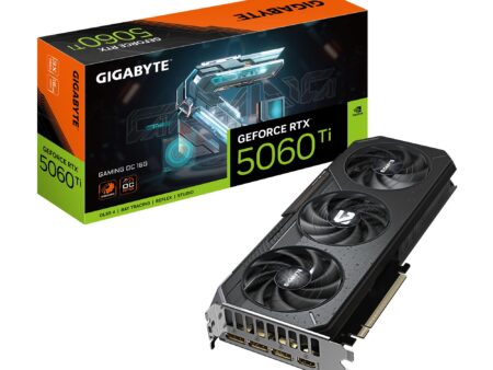 Graphics Card GIGABYTE NVIDIA GeForce RTX 5060 Ti 16 GB GDDR7 128 bit PCIE 5.0 16x GPU 2647 MHz Triple slot Heatpipe N506TGAMINGOC-16GD1.0