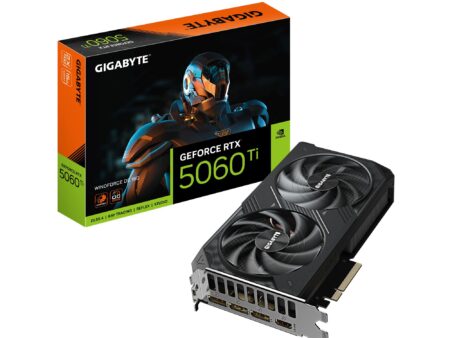 Graphics Card GIGABYTE NVIDIA GeForce RTX 5060 Ti 16 GB GDDR7 128 bit PCIE 5.0 8x GPU 2587 MHz Dual Slot Fansink GV-N506TWF2OC-16GD1.0