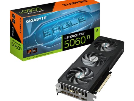 Graphics Card GIGABYTE NVIDIA GeForce RTX 5060 Ti 2617 MHz 16 GB GDDR7 128 bit PCI Express 5.0 Active GV-N506TEAGLEMAXOC-16GD