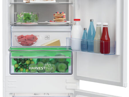 BEKO Refrigerator BCNA306E4SN Built In, 193.5cm, Energy class E, HarvestFresh, Neo Frost, Metal Wall