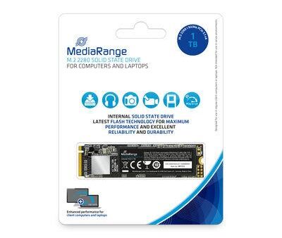 SSD MEDIARANGE S3100 1TB M.2 TLC Write speed 1800 MBytes/sec Read speed 2200 MBytes/sec TBW 400 TB MTBF 150000 hours MR1033